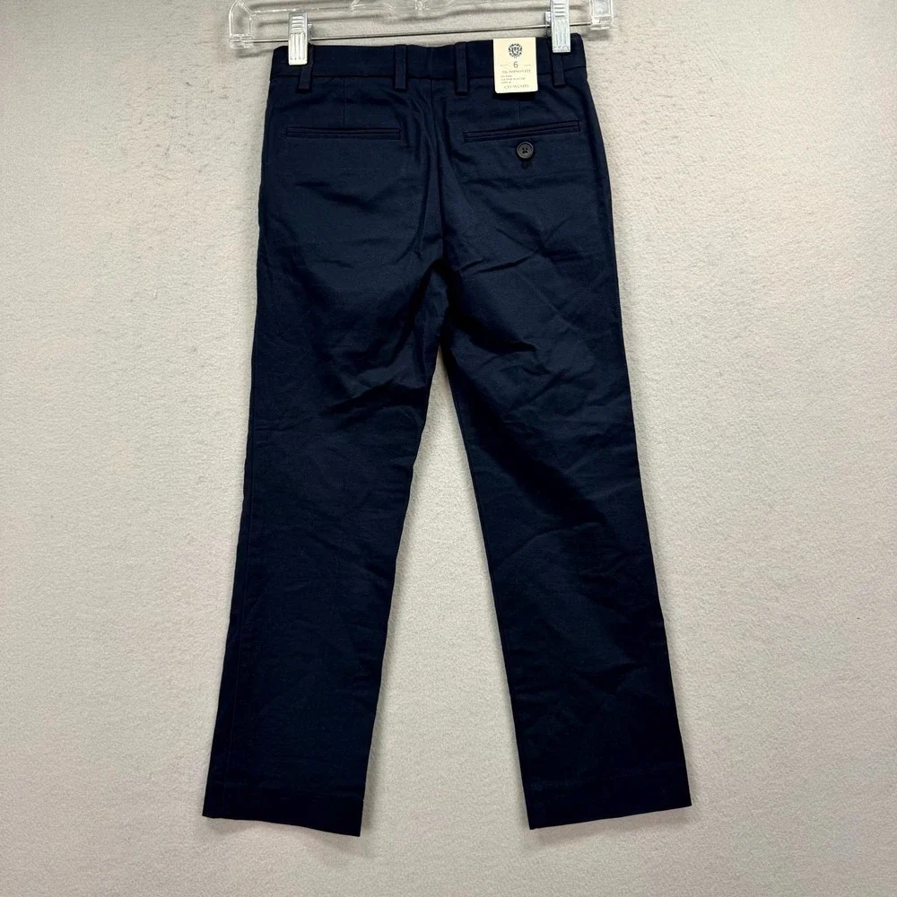Crewcuts by J CREW Dress Pants Boys 6 Fits 23x20* Navy Formal Slim Thompson NEW